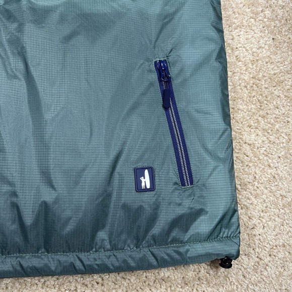 Johnnie-O Prep-Formance Full Zip Vest Men’s Size Large Green Blue JMVT1040 - Picture 4 of 9